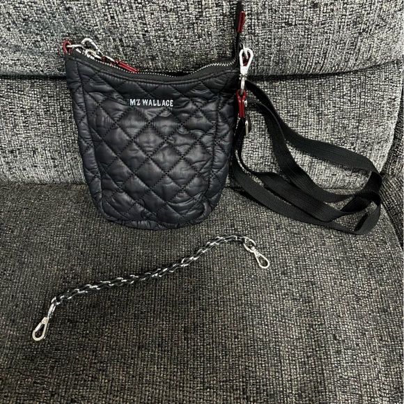 MZ Wallace Black Crosby Go Mini Crossbody Bag Purse - Picture 3 of 11